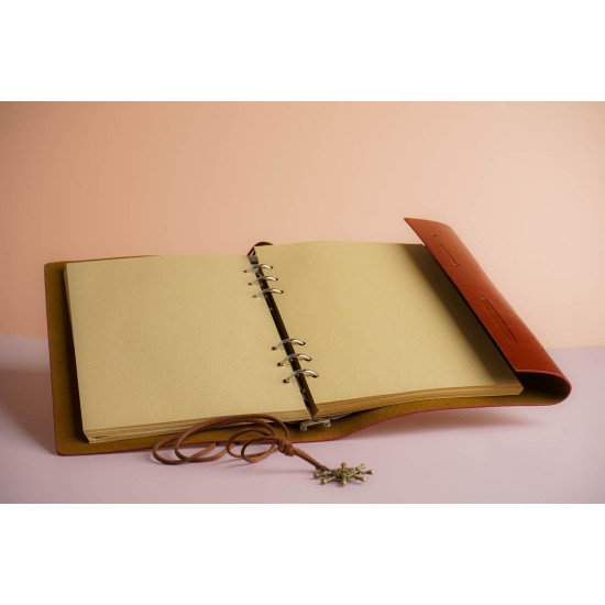 Leather Note Book - Brown 